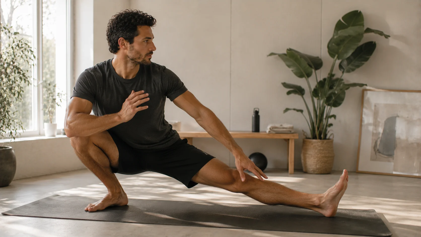 Espace calme, lumière douce, sensation d’air et de relâchement après l’effort.